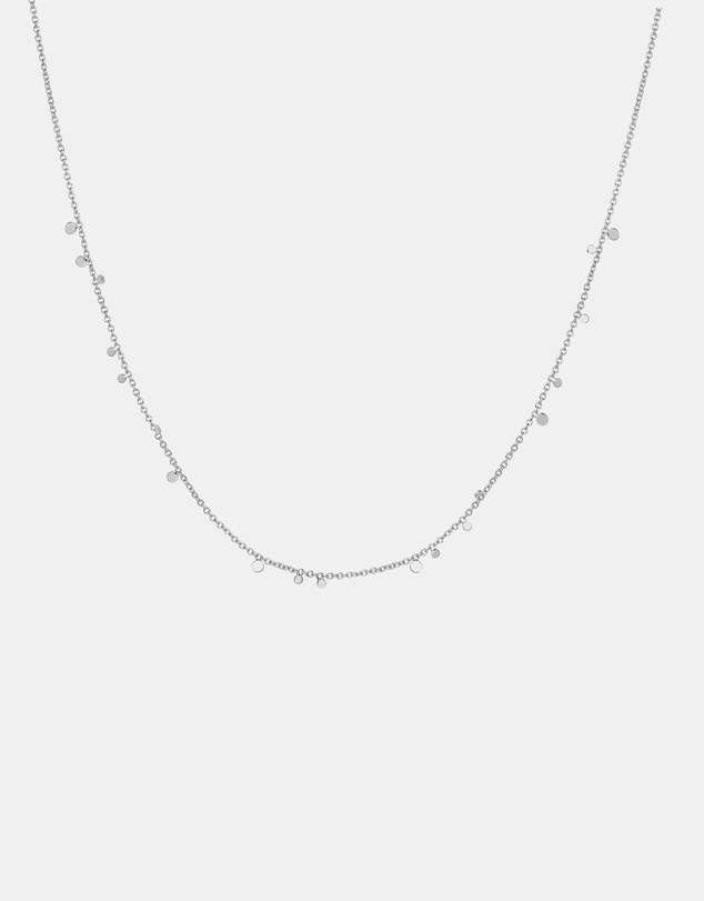 Ania Haie - Ania Haie Silver Mini Disc Drop Stacking Necklace