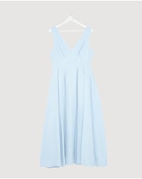 Revibe - Repaired AERE Nylah V-Neck Midi Dress - AU 12