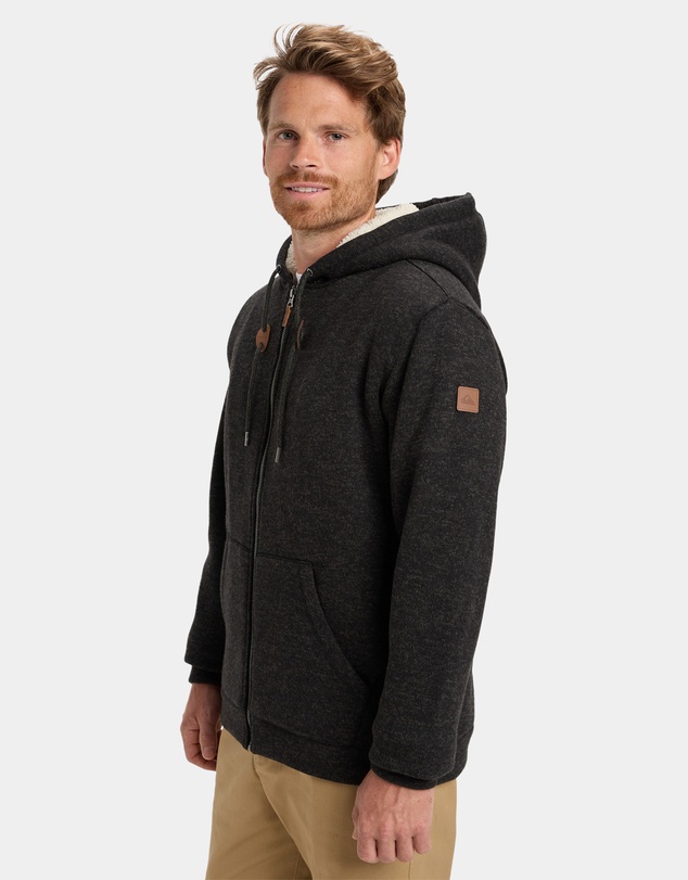 Quiksilver - Mens Keller Sherpa Zip Up Hoodie