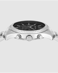 Michael Kors - Lexington Silver Tone Chronograph Watch