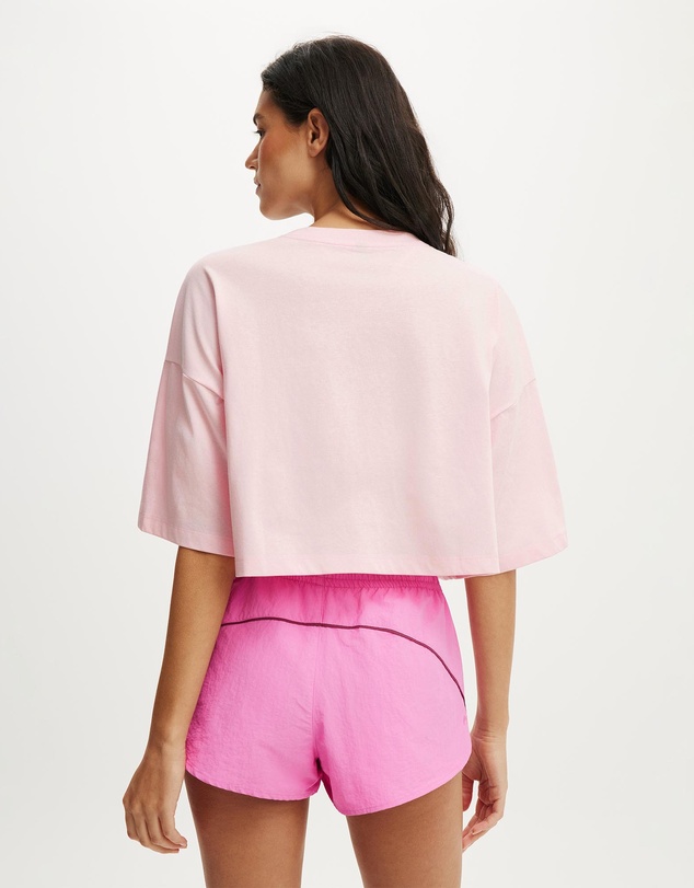 Cotton On Body Active - Active Mesh Cropped Graphic Tee