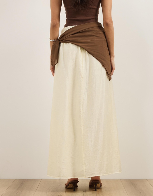 Atmos&Here - Sammie Maxi Skirt With Detachable Scarf