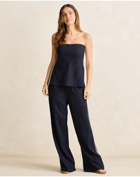 Rhythm - Contrast Linen Track Pants