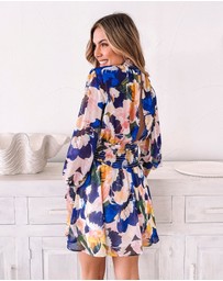 Esther & Co - Neary Dress - Painted Cobalt