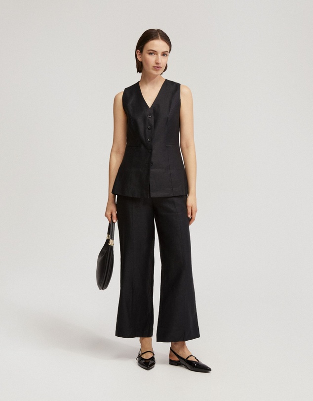 Oxford - Alice Linen Waistcoat