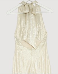 Revibe - Repaired Shona Joy Calder Halter Neck Maxi Dress - AU 6