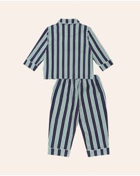 Huxbaby - Classic Stripe Flannel PJ Set - Kids