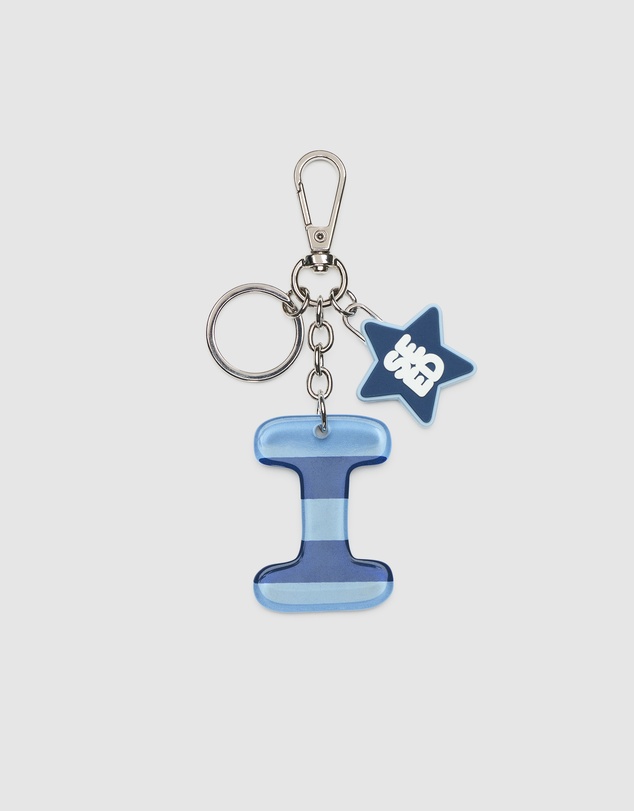 Seed Heritage - BLUE STRIPE INITIAL KEYRING