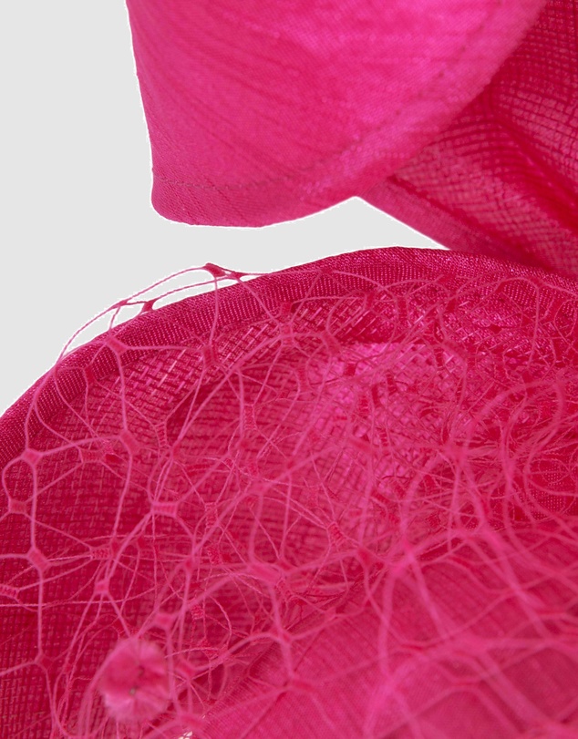 Max Alexander - Fuchsia Pillbox with Veil Fascinator
