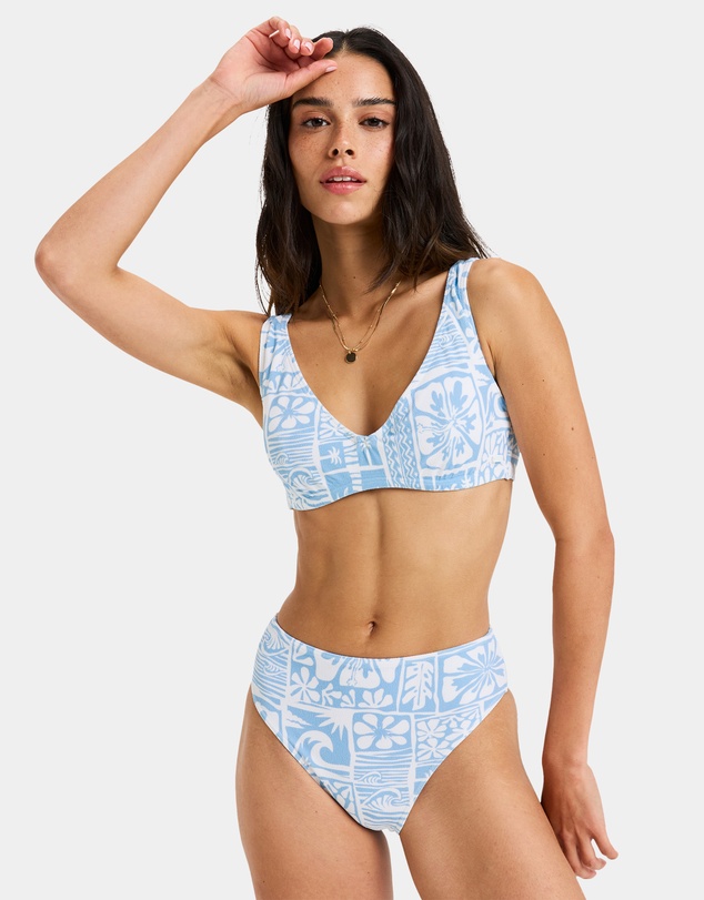 Roxy - Womens Wave Mid Waist Bikini Bottom