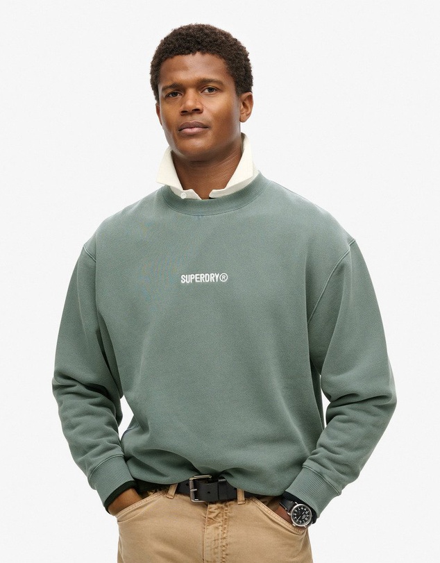 Superdry - Micro Logo Graphic Loose Crew