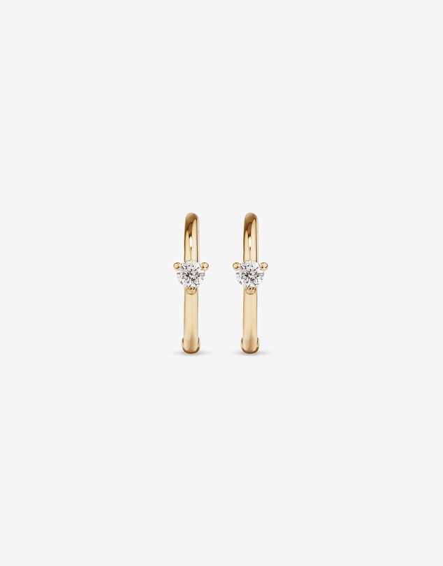 Michael Hill - Diamond Accent Sleeper Earrings in 10kt Yellow Gold