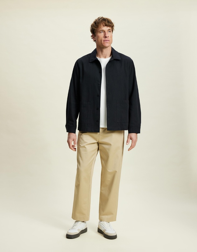 AERE - Cotton Canvas Shacket