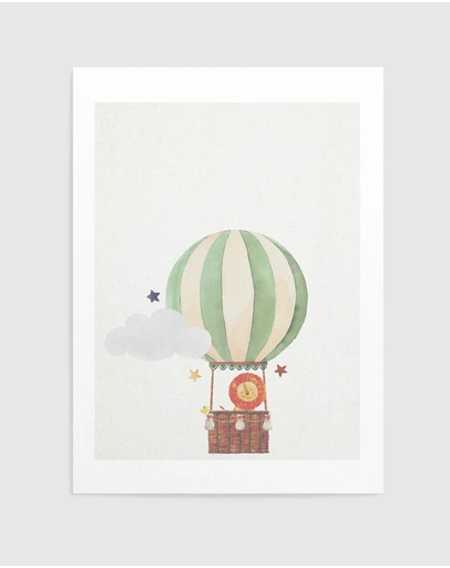 Olive et Oriel - Sky Friends On Linen I