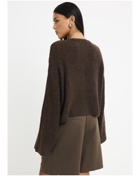 Subtitled - Monica Ladder Long Sleeve Knit Sweater