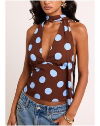 Alice In The Eve - Maya Halter Scarf Top