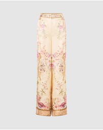 Camilla - Wide Leg Waisted Pants