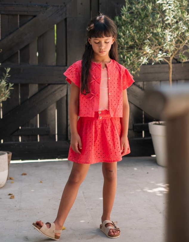 Like FLO - Silvanna Broderie Anglaise Skirt - Kids-Teens