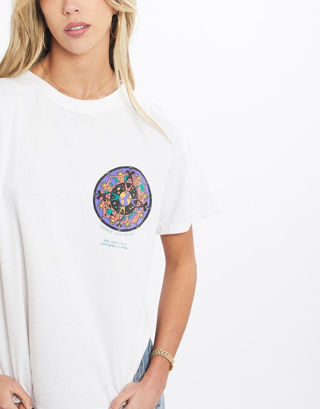 Vintage by The Real Deal - Pre Loved - Vintage 90s 'Create World Peace' Tee