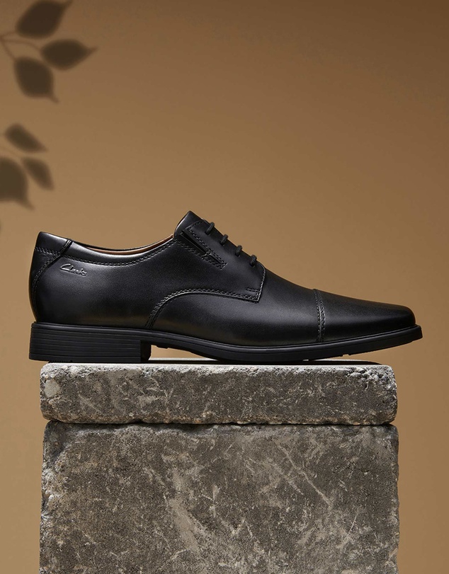 Clarks - Tilden Cap Black