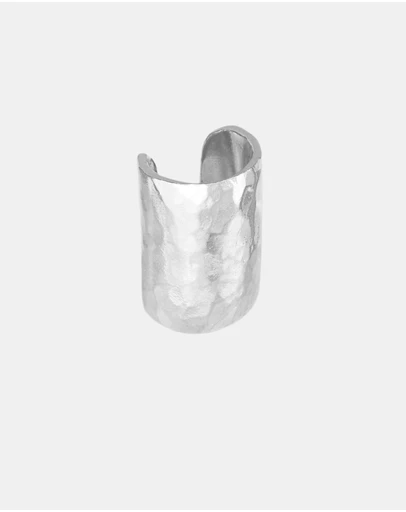 Dower & Hall - Men's Long Straight Nomad Ear Cuff in Sterling Silver