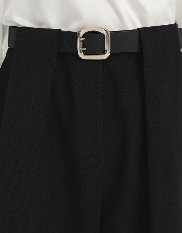 Source Unknown - Matteo Belted Tuck Trousers