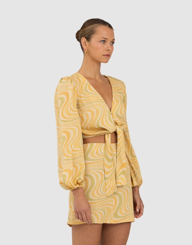 The Wolf Gang - Montana Tie Front Blouse