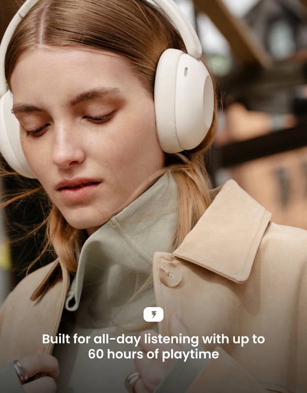 Sudio - K3 Pro - Wireless Active Noise Cancelling Over-Ear Headphones with Powerful Bass & All-Day Comfort