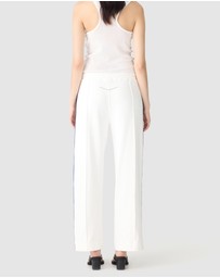 Bassike - Twill Stripe Detail Pants
