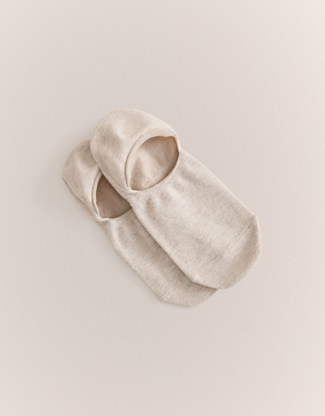 Trenery - Invisible Sock in Flax Marle