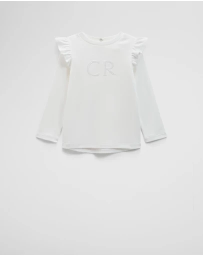 Country Road - Long Sleeve Logo Frill T-shirt