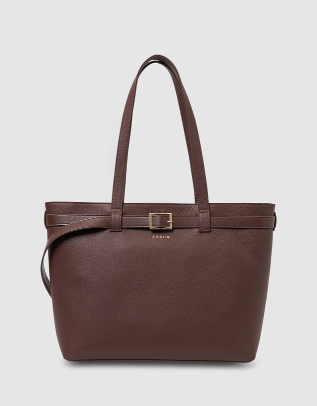 SABEN - Tabby Shoulder Bag Espresso + Bronze