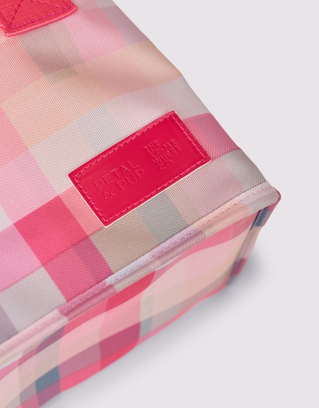 The Somewhere Co - Pink Plaid Lunch Bag