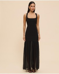 CHANCERY - Luella Scoop Neck Drop Waist Maxi Dress