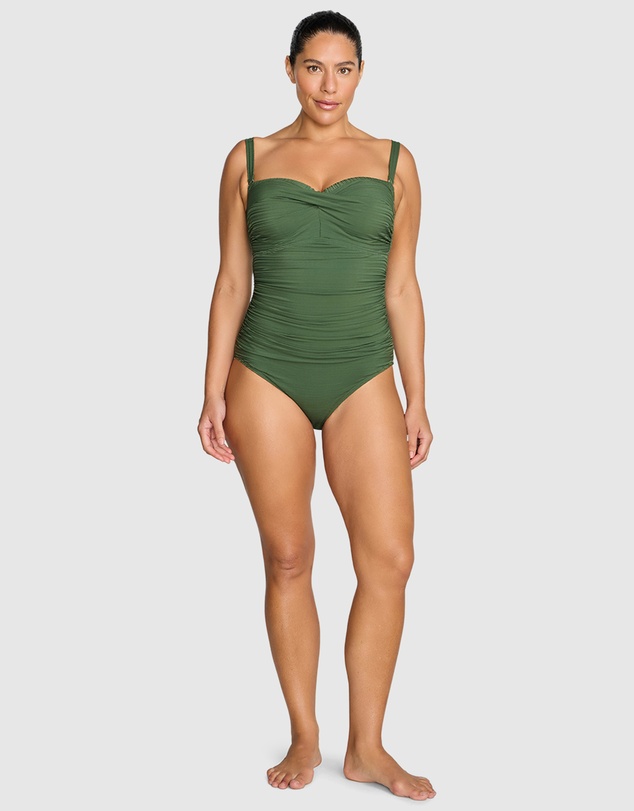 Artesands - Aria Botticelli Underwire Bandeau One Piece Olive