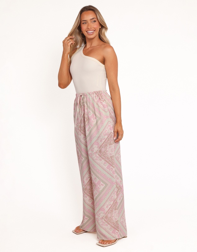 Petal & Pup - Varia Wide Leg Pant - Sage Paisley