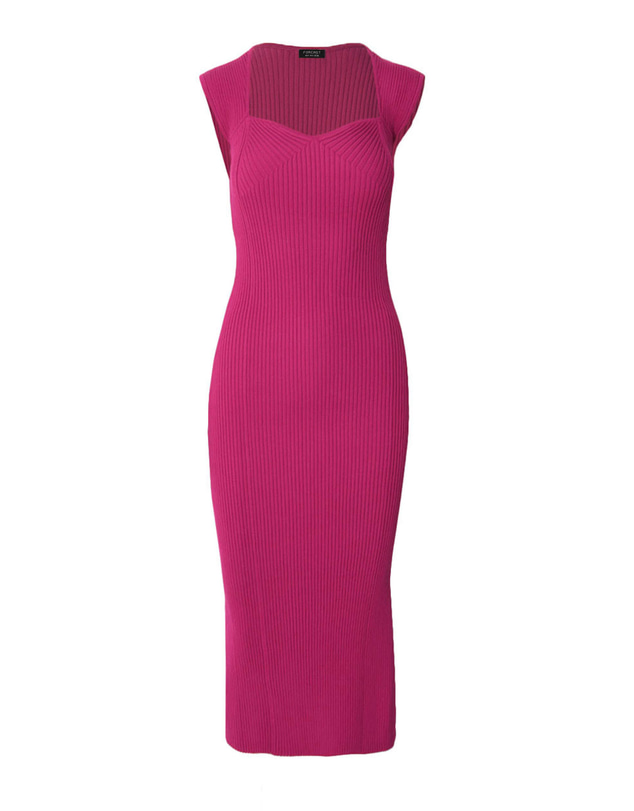 Forcast - Mara Heart Neck Knit Dress