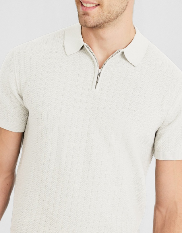 Tarocash - Darius Zip Knit Polo