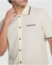 GUESS Jeans - GUESS JEANS Short Sleeve Polo Cardigan