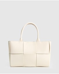 Belle & Bloom - Long Way Home Woven Tote - Cream