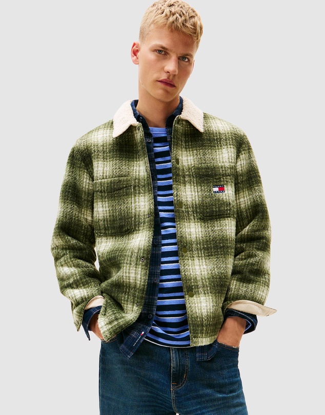 Tommy Jeans - Check Teddy Overshirt