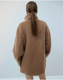 M.N.G - Wool-Blend Funnel-Neck Coat