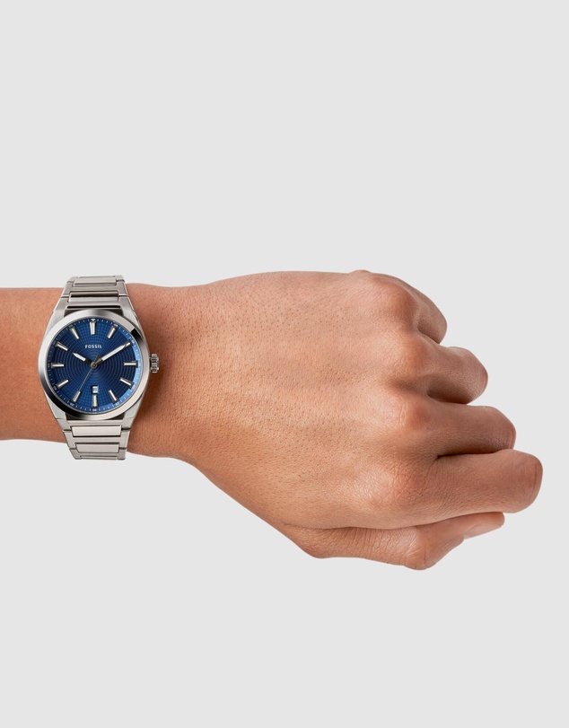Fossil - Everett Silver-Tone Analogue Watch FS5822
