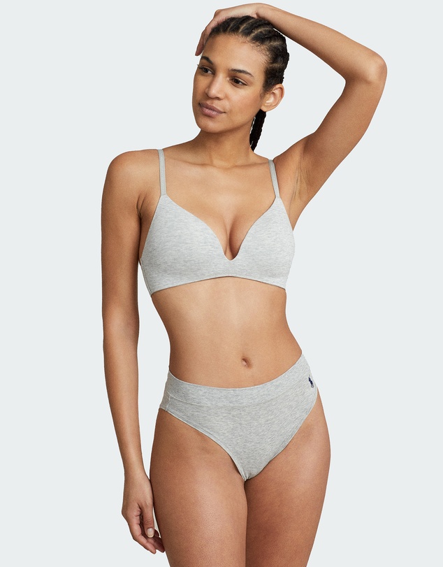 Polo Ralph Lauren - Polo Essentials Organic Cotton Wireless Plunge Bra