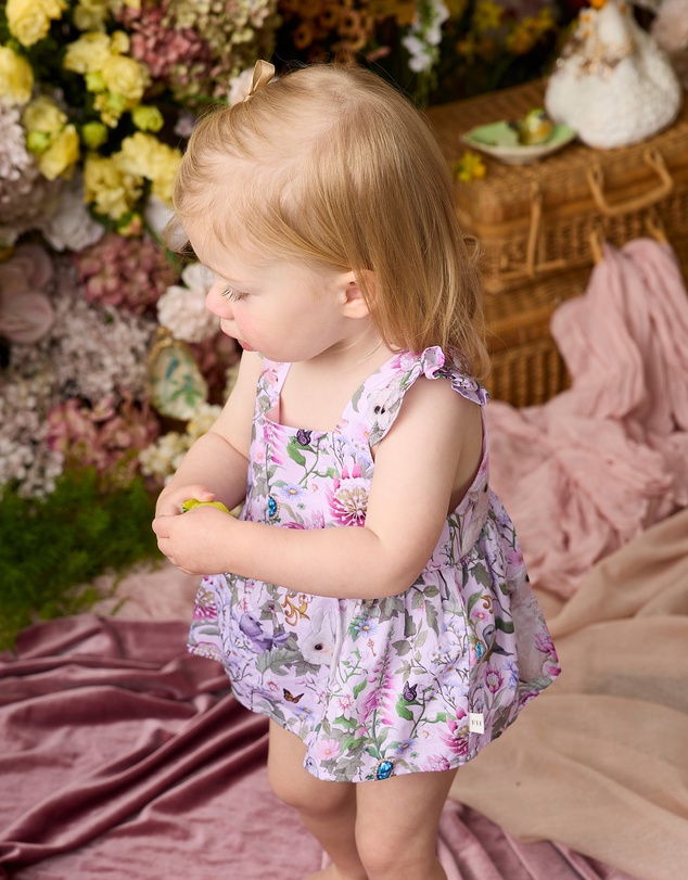 Fleur Harris - 'Heirloom Treasures' Esme Skirt Bodysuit in Pink Multi