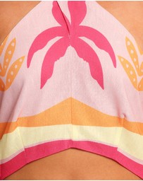 Petal & Pup - Aryn Halterneck Jumpsuit - Pink Palm