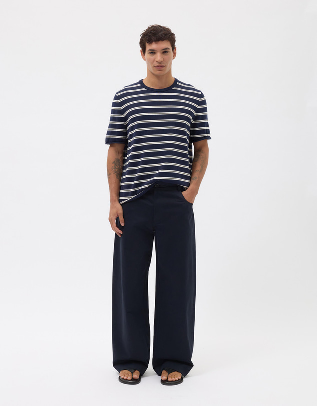 AERE - Organic Cotton Stripe Knit Tee