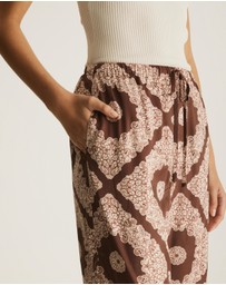 Atmos&Here - Chantilly Printed Satin Pants