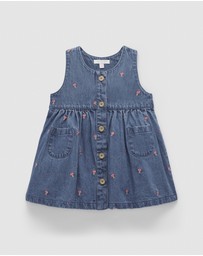 Purebaby - Embroidered Pinnie -Kids-Babies