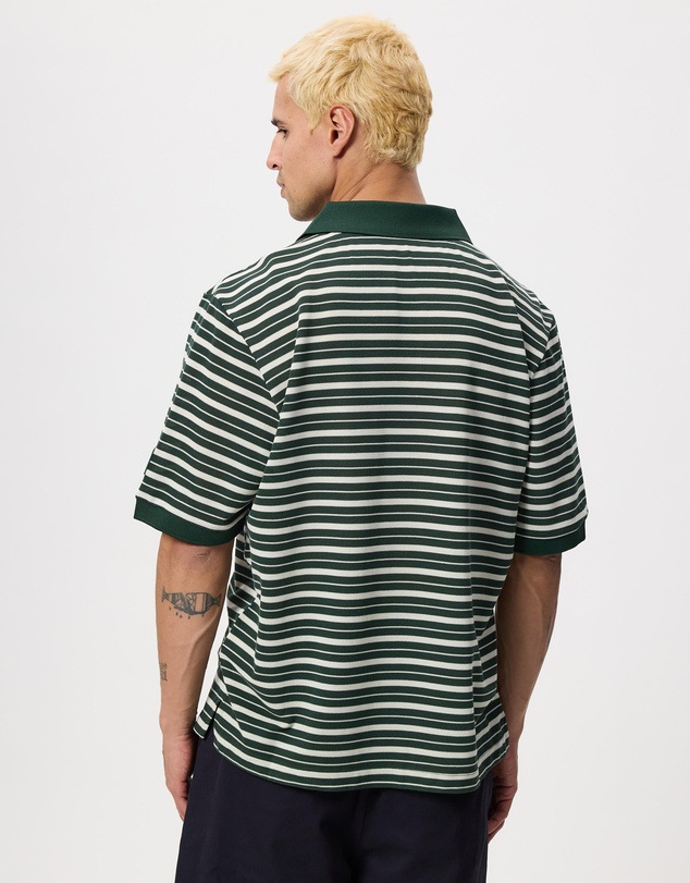 Manors - Goat Pique Polo Stripe